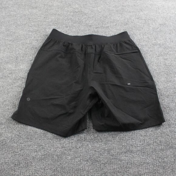 Lululemon Shorts Mens Medium Black License to Train Drawstring Gym Activewear - Picture 2 of 9